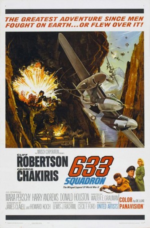 633 Squadron (1964) - poster