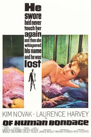Of Human Bondage (1964) - poster