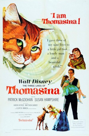 The Three Lives of Thomasina (1964) - poster