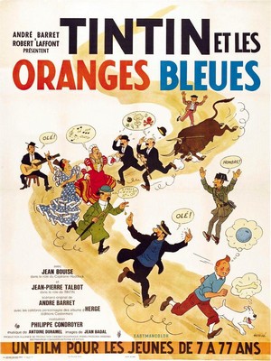 Tintin et les Oranges Bleues (1964) - poster