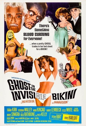 The Ghost in the Invisible Bikini (1966) - poster