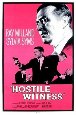 Hostile Witness (1968) - poster