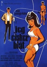 Jeg Elsker Blåt (1968) - poster