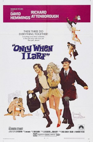 Only When I Larf (1968) - poster
