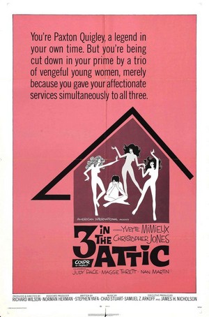 Three in the Attic (1968) - poster