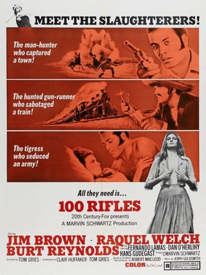 100 Rifles (1969) - poster
