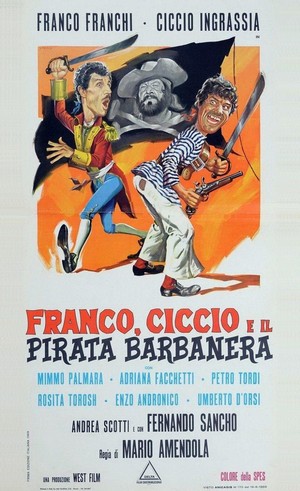 Franco, Ciccio e il Pirata Barbanera (1969) - poster