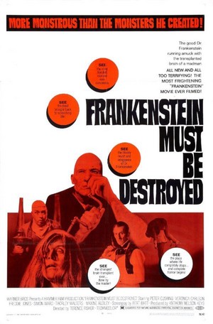 Frankenstein Must Be Destroyed (1969) - poster