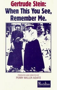 Gertrude Stein: When This You See, Remember Me (1970) - poster