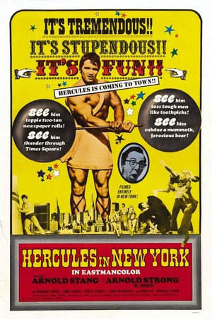 Hercules in New York (1970) - poster
