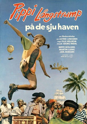 Pippi Långstrump på de Sju Haven (1970) - poster