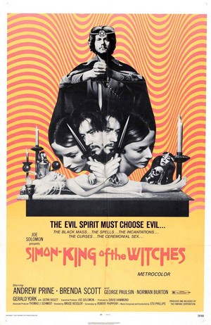 Simon, King of the Witches (1971) - poster