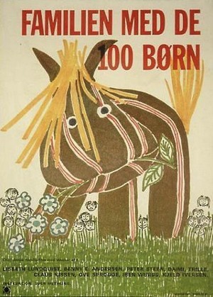 Familien med de 100 Børn (1972) - poster