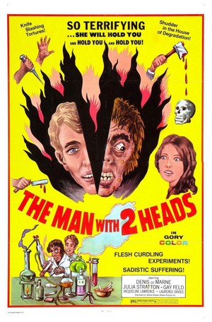 The Man with Two Heads (1972) - poster