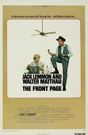 The Front Page (1974) - poster
