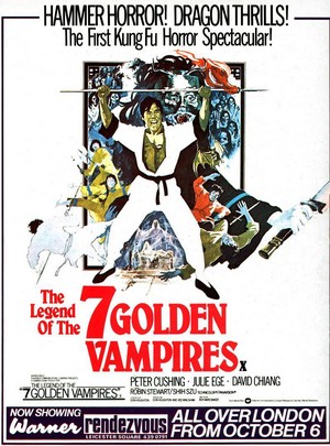 The Legend of the 7 Golden Vampires (1974) - poster