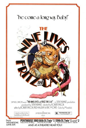 The Nine Lives of Fritz the Cat (1974) - poster