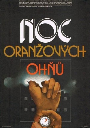 Noc Oranzových Ohnu (1975) - poster