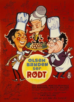 Olsen-Banden Ser Rødt (1976) - poster