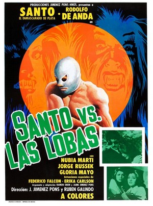 Santo vs. las Lobas (1976) - poster
