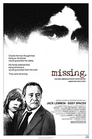 Missing (1982) - poster