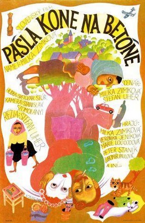 Pásla Kone na Betóne (1982) - poster