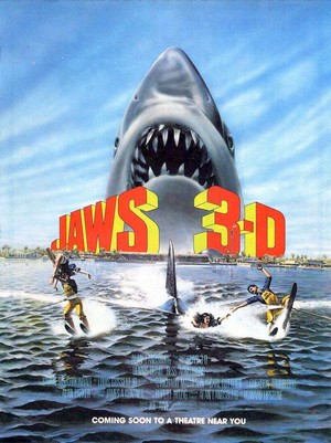Jaws 3-D (1983) - poster