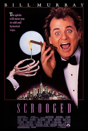 Scrooged (1988) - poster