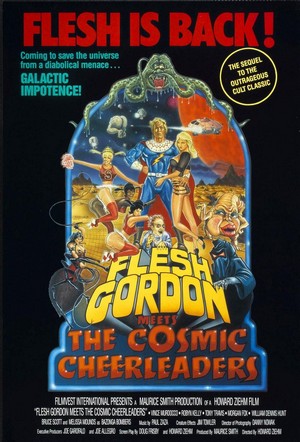 Flesh Gordon Meets the Cosmic Cheerleaders (1989) - poster