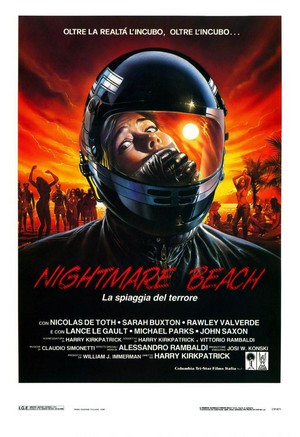 Nightmare Beach (1989) - poster