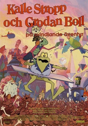 Kalle Stropp och Grodan Boll på Svindlande Äventyr (1991) - poster