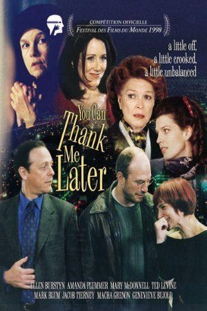 You Can Thank Me Later (1998) - poster