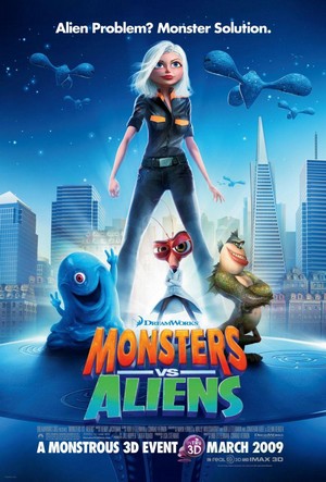 Monsters vs. Aliens (2009) - poster