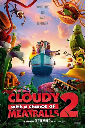 Cloudy with a Chance of Meatballs 2 (2013) - poster