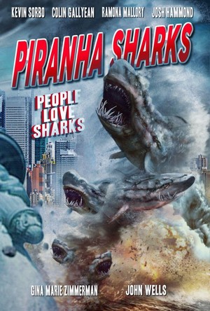 Piranha Sharks (2016) - poster