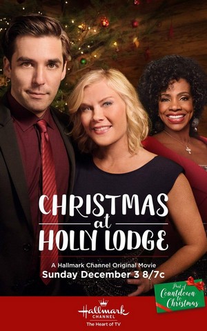 Christmas at Holly Lodge (2017) - poster