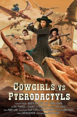 Cowgirls vs. Pterodactyls (2021) - poster