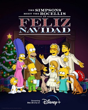 The Simpsons Meet the Bocellis in Feliz Navidad (2022) - poster